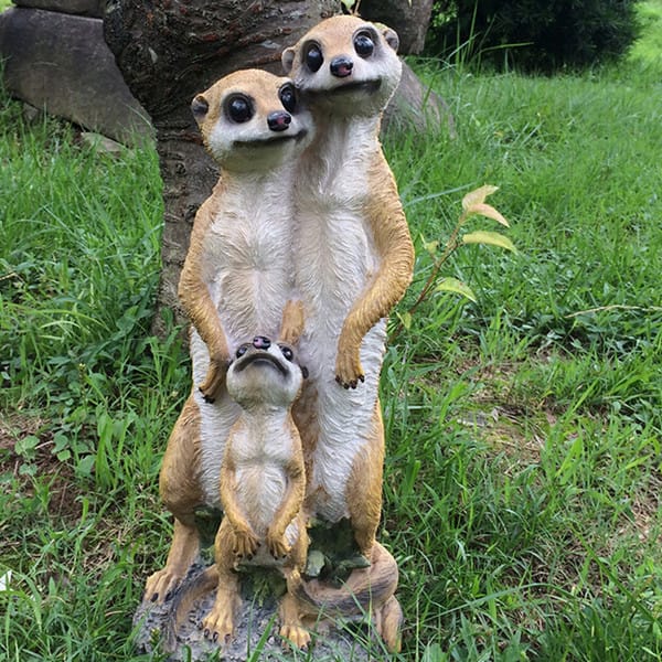 Resin Water Proof Decorative Meerkat Figurines