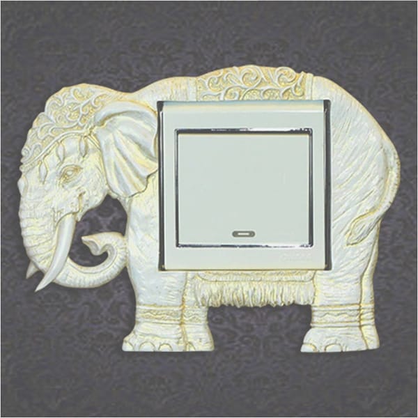 Elephant Wall Swtch Plate