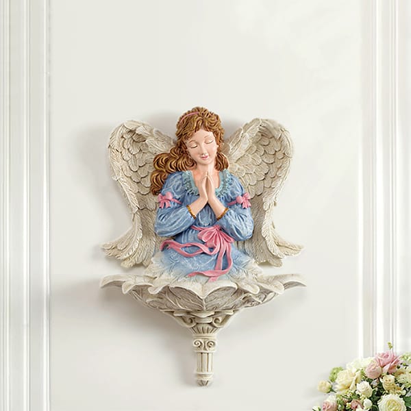 Resin Praying Angel Wall Statue Decor