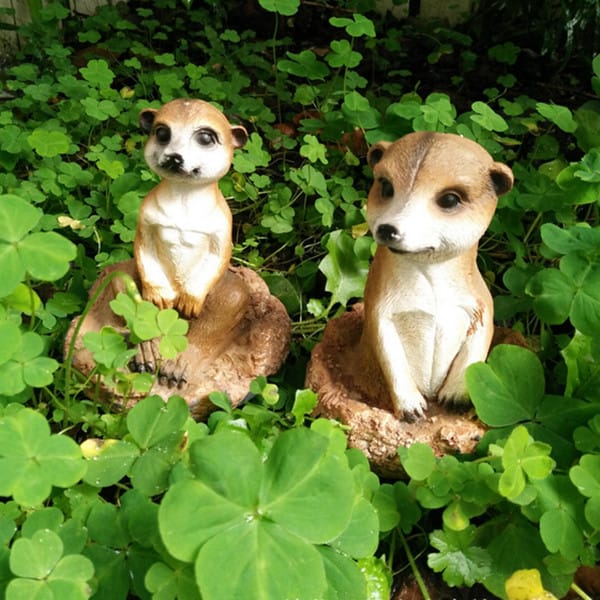 Resin Meerkat Statue For Garden Outdoor Decor