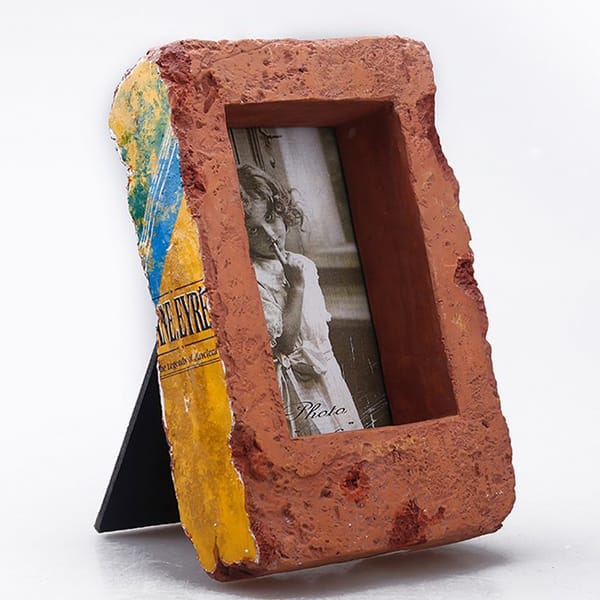 Custom Red Brick Shape Design Photo Frame