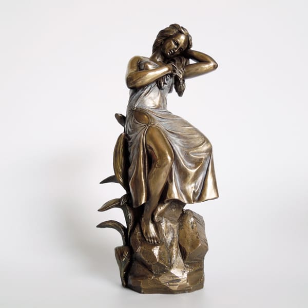 Cold casting Bronze Resin Lady Statue