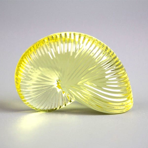 Clear Resin Art Piece Snail Shell Decoration Craft