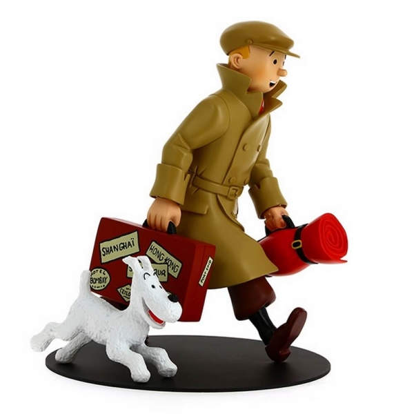 Customized Polyresin cartoon figurine Tintin Figure