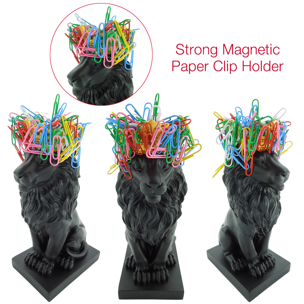 lion figure magentic clip holder