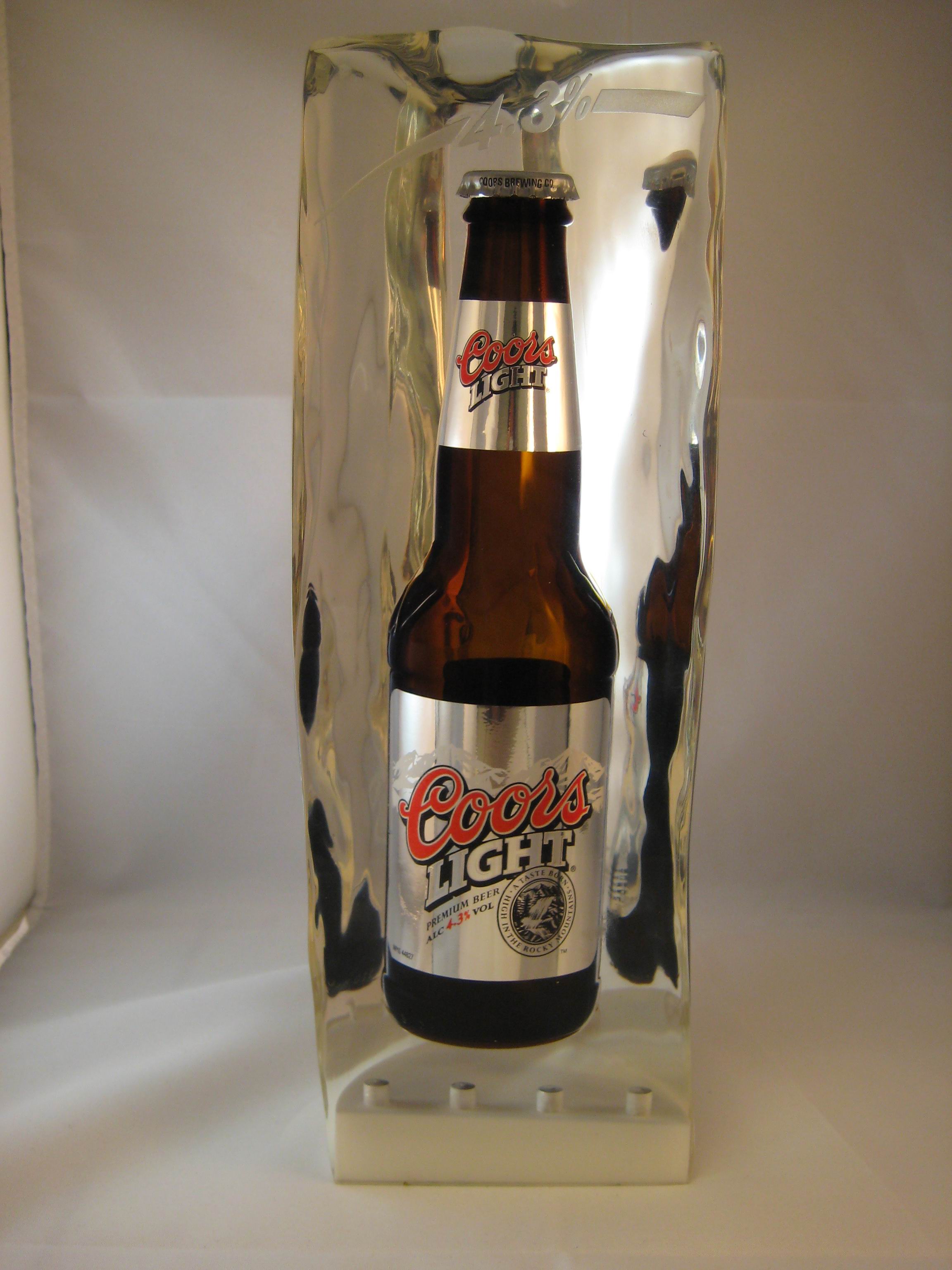 Coors Light Bottle Display