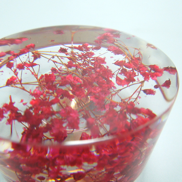 Red flower paperweight