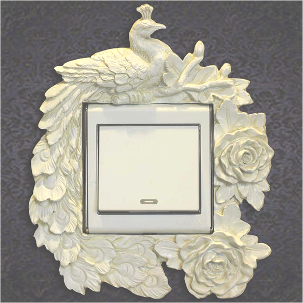 Resin European Style Angel Wall Swtch Plate