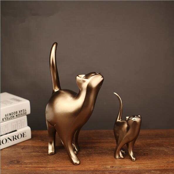 handicraft cat statue